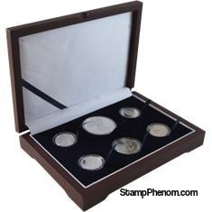 Guardhouse Wood Display Box - GH-W1300 - Direct Fit Mint or Proof Set (Cent through $ or ASE)-Display Boxes for Round Coin Holders-Guardhouse-StampPhenom