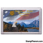 National Parks Flag and Eagle Design Frosty Case - 6 Hole-Coin Holders & Capsules-HE Harris & Co-StampPhenom