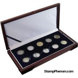 Guardhouse Wood Display Box -GH-W1400: (10S)-Display Boxes for Round Coin Holders-Guardhouse-StampPhenom