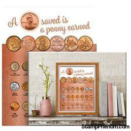 Whitman Deluxe Coin Board: Cent-Collector Maps, Archives, Kits & Boards-Whitman-StampPhenom
