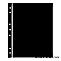 Hagner Stock Sheets 1 Row Black One Sided-Binders & Sheets-Showgard-StampPhenom
