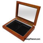 Wood Glass-top Display Slab Box - 2 Slab Universal-Display Boxes for Certified Coins-Guardhouse-StampPhenom