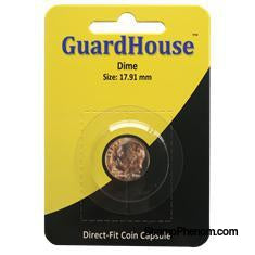 Dime Direct Fit Guardhouse Capsule - Retail Card-Guardhouse Coin Capsules-Guardhouse-StampPhenom