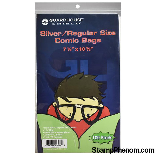 Shield Bag for Silver/Regular Comic Books-Sleeves, Bags & Boards-Guardhouse Shield-StampPhenom