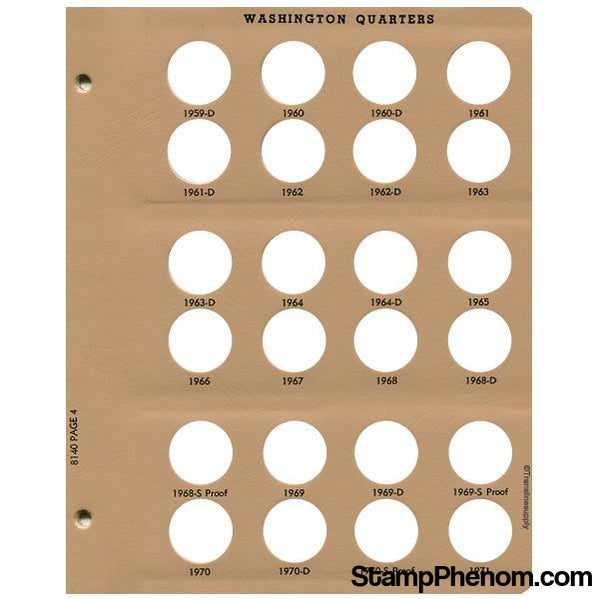 Washington Quarters with proof Replacement Page 4-Dansco Coin Albums-Dansco-StampPhenom