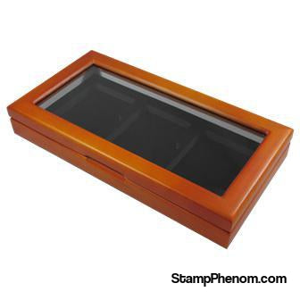 Wood Glass-top Display Slab Box - 3 Slab Universal-Display Boxes for Certified Coins-Guardhouse-StampPhenom