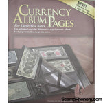 Refill Pages for Whitman Premium Currency Album - Large Notes - Clear View-Slab and Currency Albums-Whitman-StampPhenom