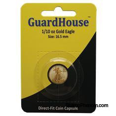 1/10 oz American Gold Eagle Direct Fit Guardhouse Capsule - Retail Card-Guardhouse Coin Capsules-Guardhouse-StampPhenom
