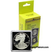 American Silver Eagle 2x2 Tetra Snaplock Coin Holder - 10 per pack-Guardhouse Tetra Snaplocks-Guardhouse-StampPhenom