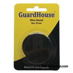 1 oz Silver Round Direct Fit Guardhouse Capsule - Retail Card-Guardhouse Coin Capsules-Guardhouse-StampPhenom