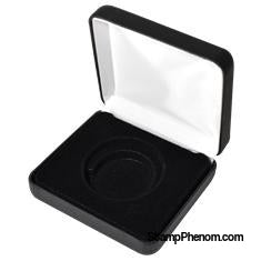 Air Tite H(L) Display Box Black Leatherette-Display Boxes for Round Coin Holders-OEM-StampPhenom