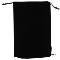 Velvet Drawstring Pouch - 5x7.5 Black-Draw String Pouches-Guardhouse-StampPhenom