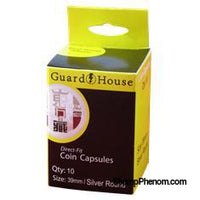 Silver Round (39mm) Direct-Fit Coin Capsules - 10 Pack-Guardhouse Coin Capsules-Guardhouse-StampPhenom