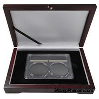 Wood Display Box - 2 Coin PCGS Slab-Display Boxes for Certified Coins-Guardhouse-StampPhenom