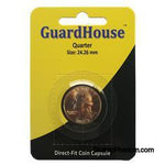 Quarter Direct Fit Guardhouse Capsule - Retail Card-Guardhouse Coin Capsules-Guardhouse-StampPhenom