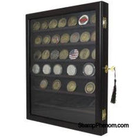Locking Coin and Challenge Coin Cabinet with 7 Shelves and Lock-Challenge Coin Boxes and Displays-Guardhouse-StampPhenom