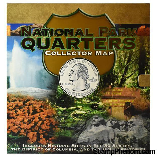 National Park Quarters Foam Map-Collector Maps, Archives, Kits & Boards-Whitman-StampPhenom
