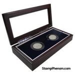 Guardhouse Glass-top Wood Display Box -GH-W1800: (2XL)-Display Boxes for Round Coin Holders-Guardhouse-StampPhenom