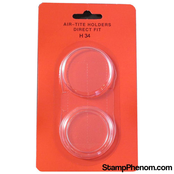 Air Tite 34mm Direct Fit Retail Packs - $20 Gold-Air-Tite Holders-Air Tite-StampPhenom