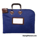 Locking Fire Block Briefcase 18x14 - Navy Blue-Coin Bags-MMF-StampPhenom