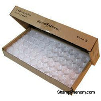 Cent size bulk 19mm Direct-Fit Guardhouse holders. 250 count box.-Guardhouse Coin Capsules-Guardhouse-StampPhenom