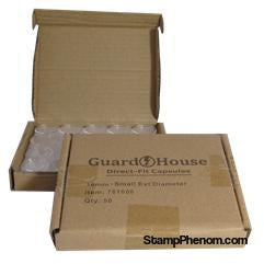 Cent 19mm Direct-Fit Guardhouse coin holders - (S dia) / 50 per box.-Guardhouse Coin Capsules-Guardhouse-StampPhenom