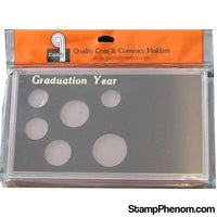 Graduation Year (Small $, .50, .25, .10, .05, . 01)-Capital Plastics Holders & Capsules-Capital Plastics-StampPhenom