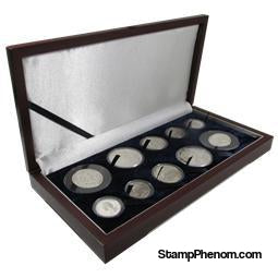 Guardhouse Wood Display Box -GH-W1400: U.S. Gold Type Sets (4S,2M,2L,2XL)-Display Boxes for Round Coin Holders-Guardhouse-StampPhenom