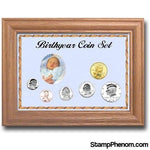 Solid Oak Birthyear Frame Cent thru Large Dollar | Edward Marcus-Coin Collecting For Kids-Edgar Marcus-StampPhenom
