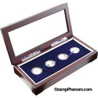 Guardhouse Glass-top Wood Display Box -GH-W1800: (4S)-Display Boxes for Round Coin Holders-Guardhouse-StampPhenom