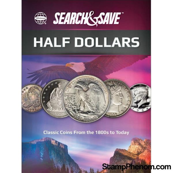 Whitman Search & Save - Half Dollars-Coin Collecting For Kids-Whitman-StampPhenom