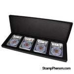 Four Slab Black Chipboard Certified Coin Gift Box-Display Boxes for Certified Coins-Guardhouse-StampPhenom