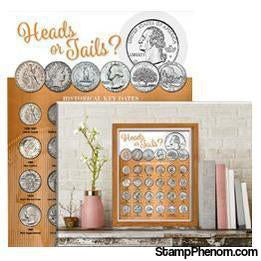 Whitman Deluxe Coin Board: Quarter-Collector Maps, Archives, Kits & Boards-Whitman-StampPhenom
