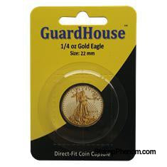 1/4 oz American Gold Eagle Direct Fit Guardhouse Capsule - Retail Card-Guardhouse Coin Capsules-Guardhouse-StampPhenom