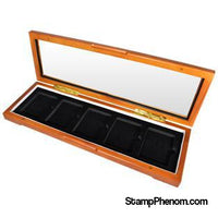 Wood Glass-top Display Slab Box - 5 Slab Universal-Display Boxes for Certified Coins-Guardhouse-StampPhenom
