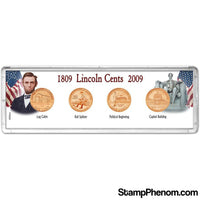 EM Snap-Tite Set 4 Hole Lincoln Cent-Edgar Marcus Snaplocks-Edgar Marcus-StampPhenom