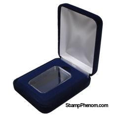 Velvet Coin Capsule Box - Holds a bar capsule (Vertical)-Display Boxes for Round Coin Holders-Guardhouse-StampPhenom