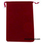 Velvet Drawstring Pouch - 5x7.5 Red-Draw String Pouches-Guardhouse-StampPhenom