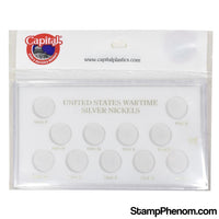 U.S. Wartime Silver Nickels 11 slot(s)-Capital Plastics Holders & Capsules-Capital Plastics-StampPhenom