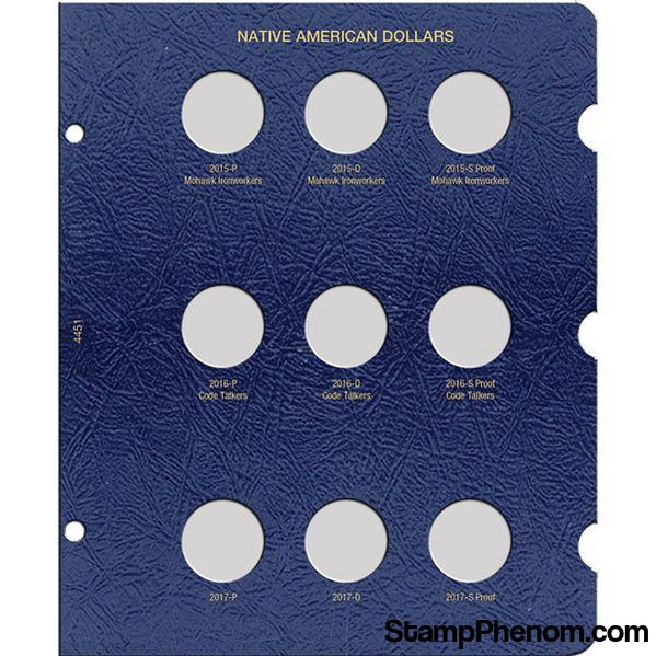 Native American Dollar Dated Page 2015-2017-Whitman Albums, Binders & Pages-Whitman-StampPhenom