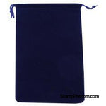 Velvet Drawstring Pouch - 5x7.5 Navy Blue-Draw String Pouches-Guardhouse-StampPhenom