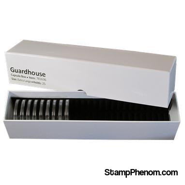 Guardhouse Single Row Coin Capsule Box - 25 Extra Large Capsules-Boxes-Guardhouse-StampPhenom