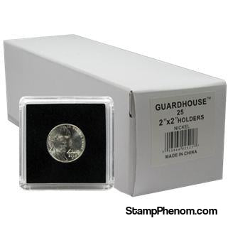 Nickel, $5 Gold 2x2 Tetra Snaplock Coin Holder - 25 per pack-Guardhouse Tetra Snaplocks-Guardhouse-StampPhenom