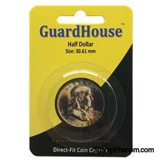 Half Dollar Direct Fit Guardhouse Capsule - Retail Card-Guardhouse Coin Capsules-Guardhouse-StampPhenom
