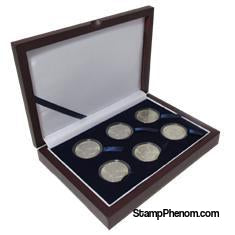 Guardhouse Wood Display Box - GH-W1300: Half Dollars (6M)-Display Boxes for Round Coin Holders-Guardhouse-StampPhenom