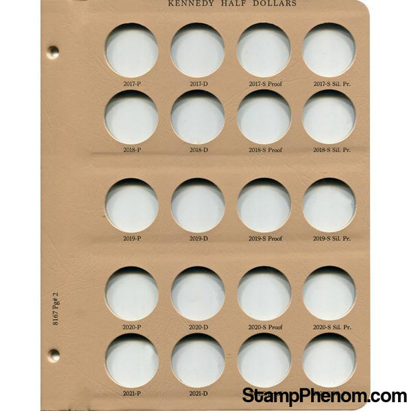 Kennedy Half Dollar with Proof Replacement Page 2-Dansco Coin Albums-Dansco-StampPhenom