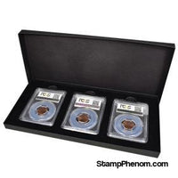 Three Slab Chipboard Certified Coin Gift Box-Display Boxes for Certified Coins-Guardhouse-StampPhenom