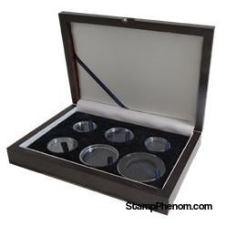 Guardhouse Wood Display Box - GH-W1300 - Ring Fit Mint or Proof Set (Cent - $ 2S,2M,L,XL)-Display Boxes for Round Coin Holders-Guardhouse-StampPhenom