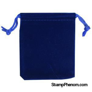 Velvet Drawstring Pouch - 2.75x3.25 Royal Blue-Draw String Pouches-Guardhouse-StampPhenom