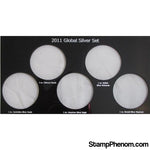 Capital Plastics |2011 Global Silver Set Plastic Insert, Black-Coin Holders & Capsules-Capital Plastics-StampPhenom
